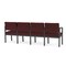 Lesro Lenox Steel 4 Seat Tandem Seating Metal Frame, Charcoal, RF Nebbiolo Upholstery LS4103 - alternate 3